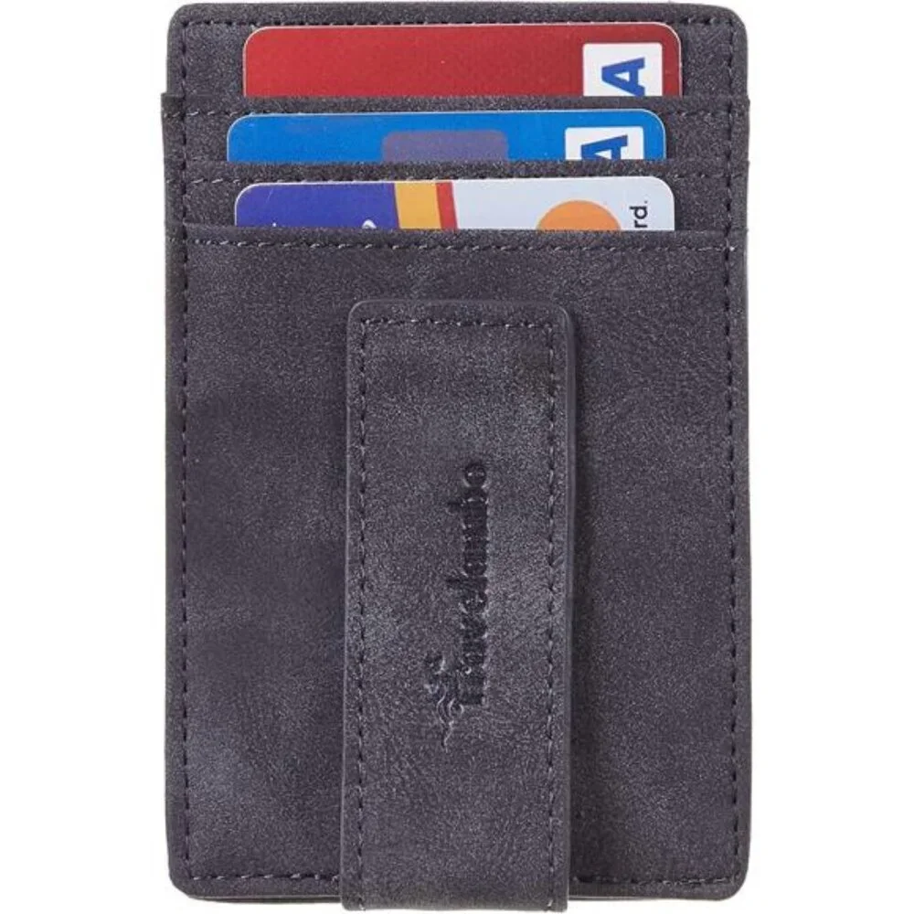 Mens Slim Wallet RFID Money Clip Front Pocket Leather Card Holder Minimalist